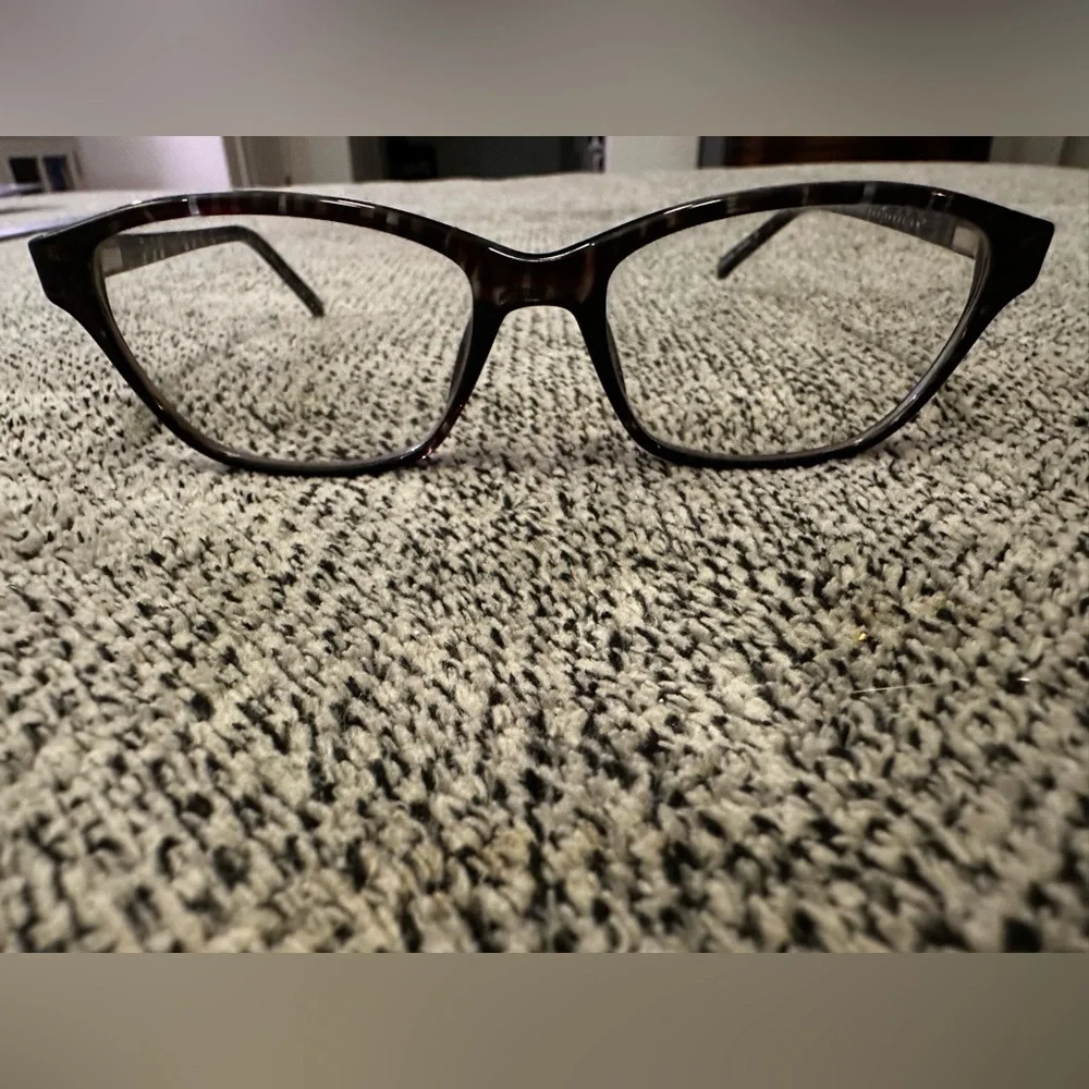 Genevieve Paris Design kids teal tortoise prescription eyeglasses.